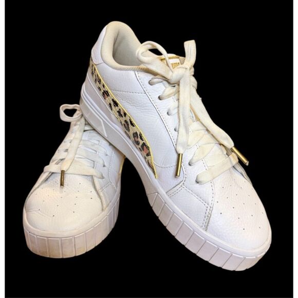 Puma Women's Cali Star Leopard Sneakers Sz. 9.5 - Picture 4 of 12